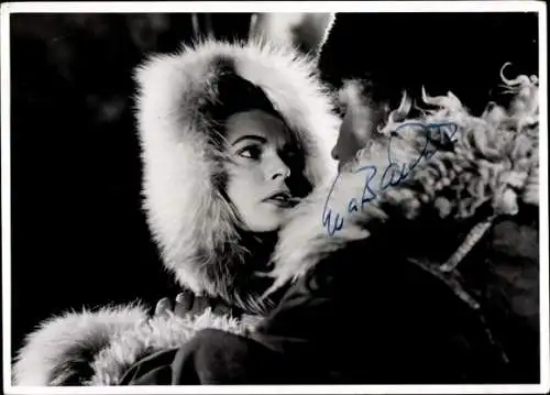Foto Schauspielerin Eva Bartok, Film Dunja, Autogramm