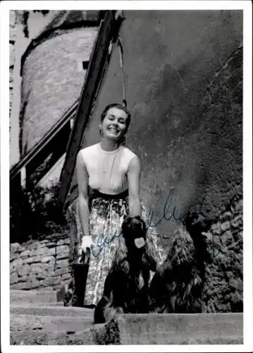Foto Schauspielerin Hannelore Koch, Filmszene, Autogramm