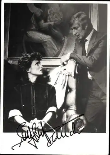 Foto Schauspieler Siegfried Rauch und Uschi Glas, Filmszene