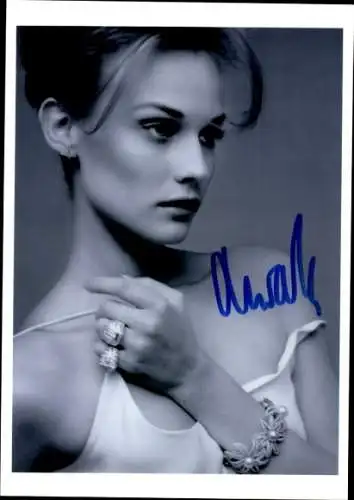 Foto Schauspielerin Diane Kruger, Portrait, Autogramm