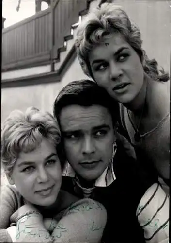 Foto Schauspieler Michael Cramer, Ilsa und Jutta Günther, Filmszene