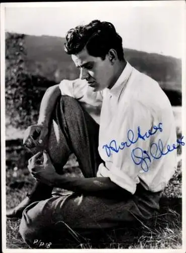 Foto Schauspieler Walter Giller, Portrait, Autogramm