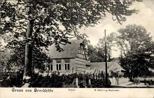 Ak Brockhöfe Wriedel in der Lüneburger Heide, Schule