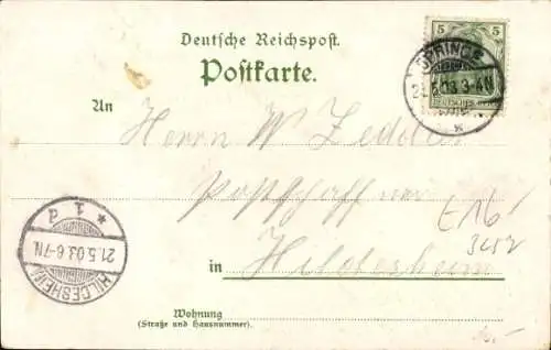 Litho Springe am Deister, Wirtschaft Deisterpforte, Aussichtsturm