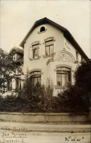 Foto Ak Bad Pyrmont in Niedersachsen, Villa Mignon, Drakestraße 6