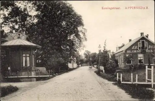 Ak Appingedam Groningen Niederlande, Koningstraat