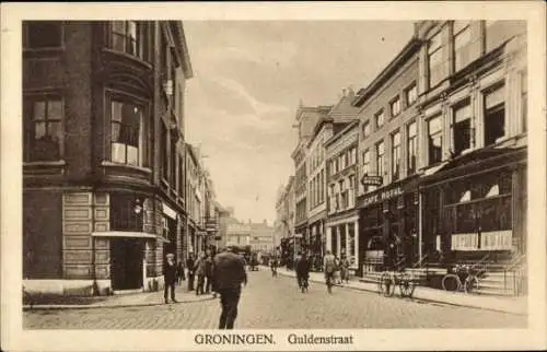 Ak Groningen Niederlande, Guldenstraat, Cafe Royal