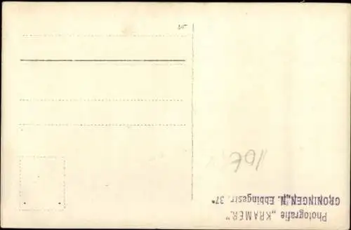 Foto Ak Groningen Niederlande, Rathaus, Festbeleuchtung