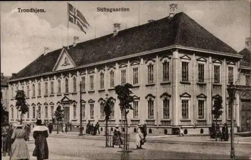 Ak Trondhjem Trondheim Norwegen, Stiftsgaarden, Flagge