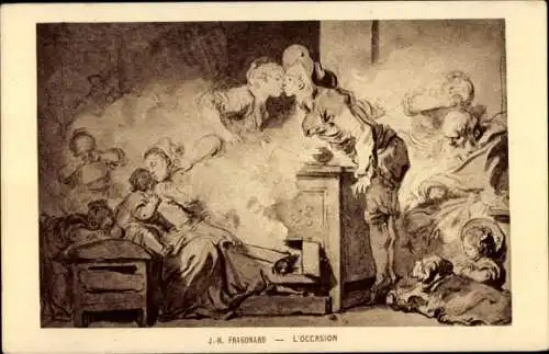 Künstler Ak Fragonard, JH, L’Occasion