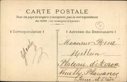 Ak Liebespaar, Kinder, Baum, Blume im Blumentopf