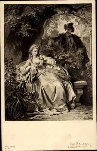 Künstler Ak Schiller-Galerie, Die Räuber