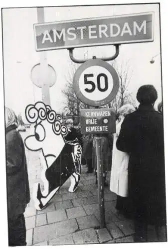 Ak Amsterdam Nordholland Niederlande, Atomwaffenfreie Gemeinde