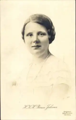Ak Prinzessin Juliana der Niederlande, Portrait