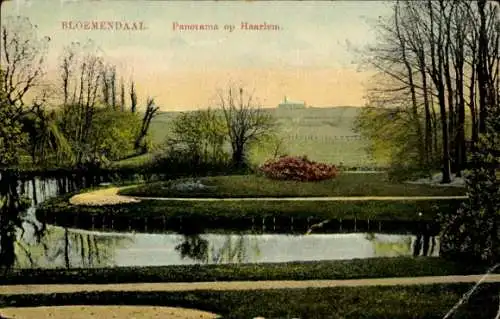 Ak Bloemendaal Nordholland Niederlande, Panorama op Haarlem