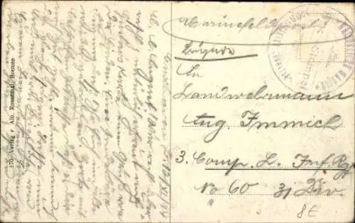 Ak Deutsches Kriegsschiff, S.M.S. Helgoland, Kaiserliche Marine