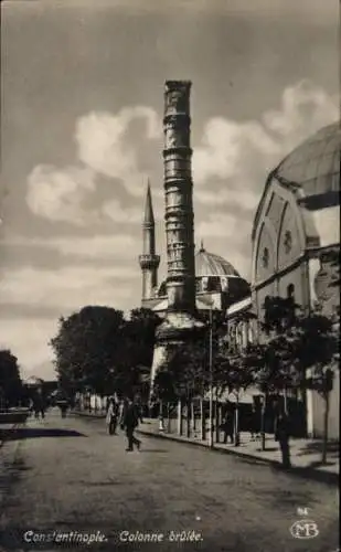 Ak Konstantinopel Istanbul Türkei, Colonne brulee