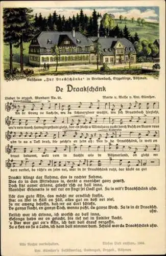 Lied Ak Da Draakschänk, Erzgebirgische Mundart Nr. 25, Gasthaus Dreckschänke in Breitenbach