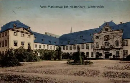 Ak Hachenburg im Westerwald, Abteil Marienstatt, Außenansicht