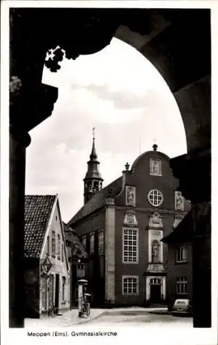 Ak Meppen im Emsland, Gymnasialkirche