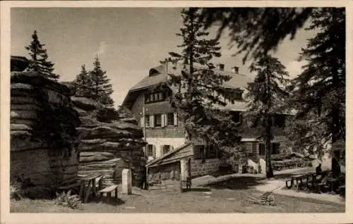 Ak Haidmühle Bayrischer Wald Niederbayern, Dreisessel, Unterkunftshaus