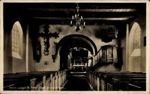 Ak Nordseebad Sankt Peter Ording, In der Kirche