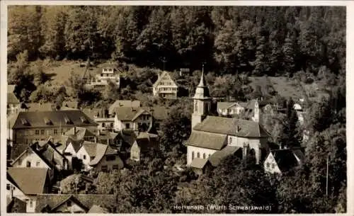 Ak Bad Herrenalb im Schwarzwald, Teilansicht, Kirche