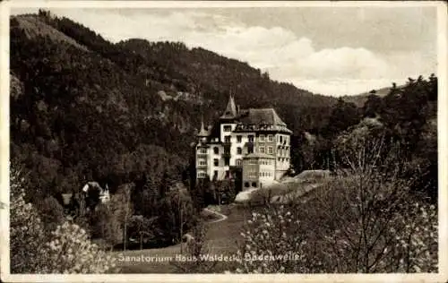 Ak Badenweiler im Schwarzwald, Sanatorium Haus Waldeck
