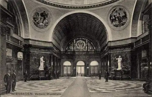 Ak Wiesbaden in Hessen, Kurhaus, Wandelhalle