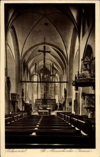 Ak Salzwedel in der Altmark, St. Marienkirche, Inneres