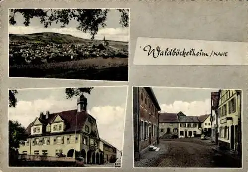 Ak Waldböckelheim an der Nahe, Panorama, Straßenansicht