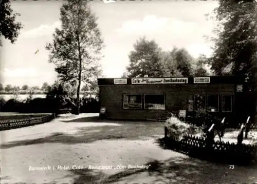 Ak Barmstedt in Holstein, Cafe-Restaurant Zum Bootssteg