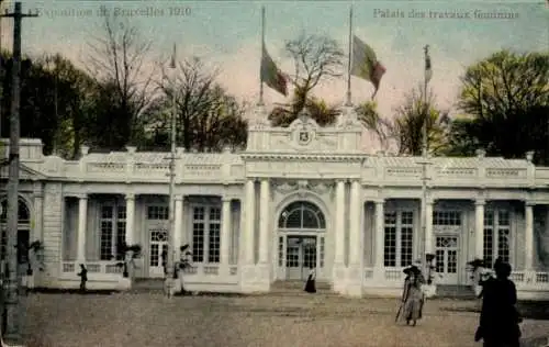 Ak Brüssel, Weltausstellung 1910, Palais Travaux feminines