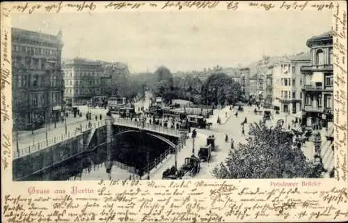 Ak Berlin Tiergarten, Potsdamer Brücke