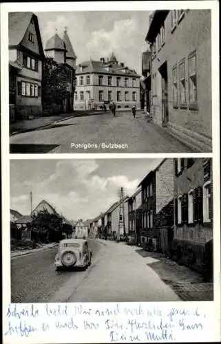 Ak Butzbach im Taunus Hessen, Pohlgöns, Straßenpartie