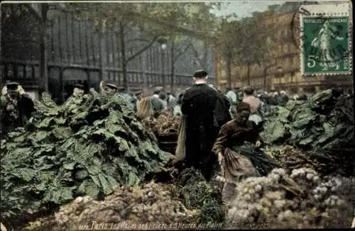 Ak Paris I., Les Halles von 6 Stunden bis 8 Stunden