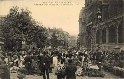 Ak Paris, Les Halles, Carreau des Paysans