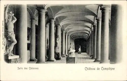 Ak Compiègne Oise, Schloss, Salle des Colonnes