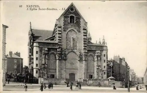 Ak Nantes Loire Atlantique, Kirche Saint-Similien