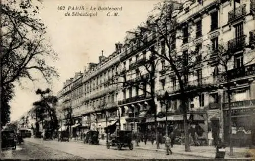 Ak Paris IV, Boulevard de Sébastopol