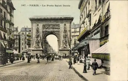 Ak Paris X, La Porte Saint Denis