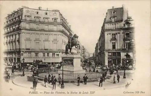 Ak Bourse de Paris II, Place des Victoires