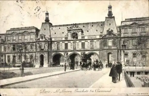 Ak Paris I Louvre, Karussellschalter