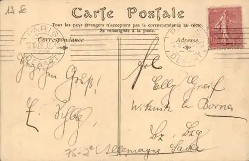 Ak Opéra Paris IX, Place de l’Opéra