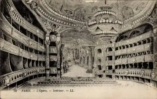 Ak Opéra Paris IX, Oper, Interieur