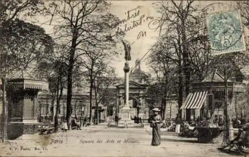 Ak Paris III, Square des Arts et Métiers