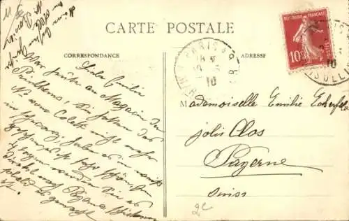 Ak Paris V, Rue de l'Hotel Colbert, Die große Seineflut, Januar 1910