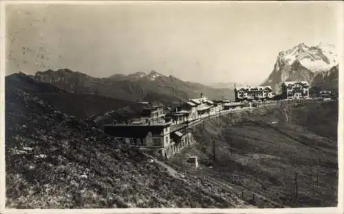 Ak Kanton Bern, Berner Oberland, Kleine Scheidegg mit Bahnhof