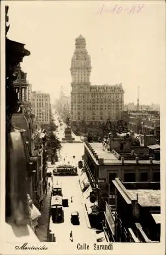 Ak Montevideo Uruguay, Calle Sarandi