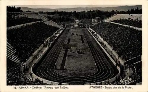 Ak Athen Griechenland, Stadion, Rennbahn